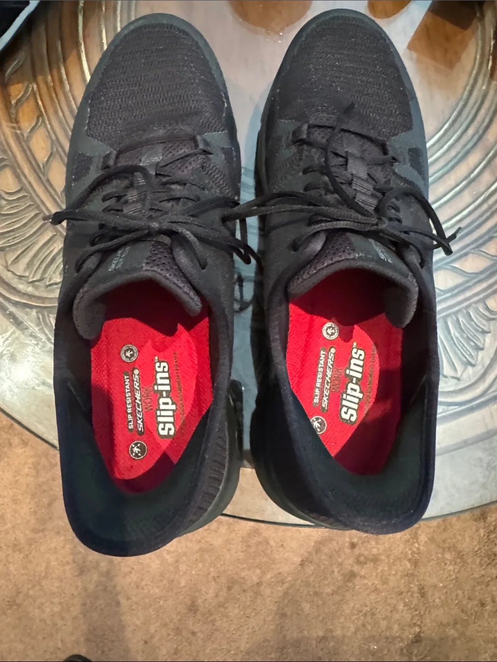 Skechers Slip in Slip Resistant Black Work